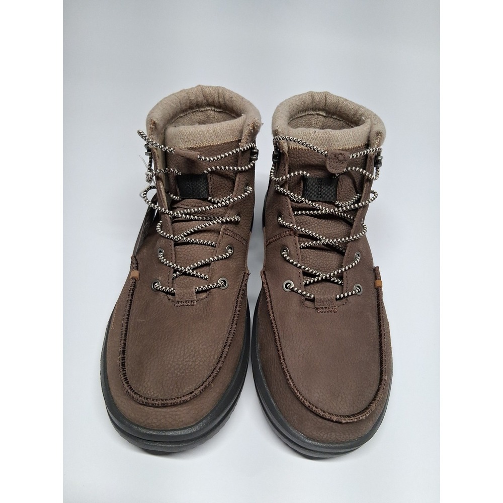 Size 14 Hey Dude NWT Men's Bradley Boot Leather Brown Water Repellent 40189-255